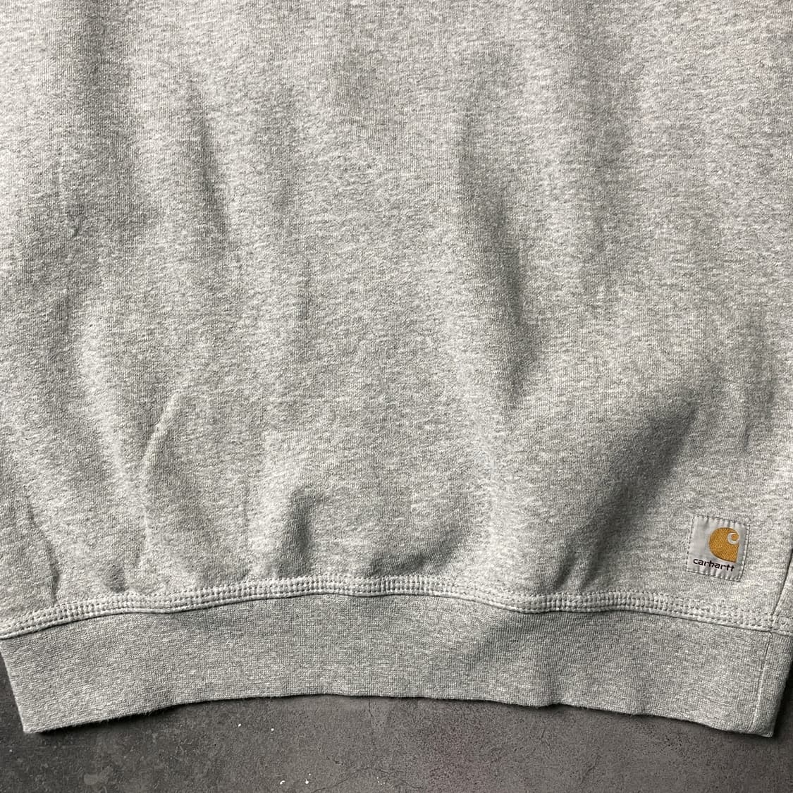 CARHARTT 칼하트 빈티지 그레이 기모 맨투맨 A00902 상품이미지4