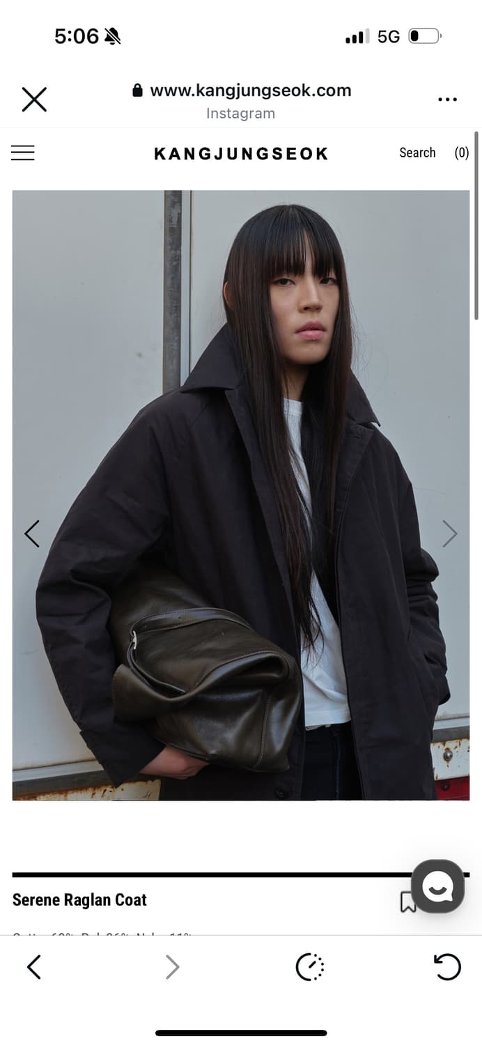 강정석 코트 블랙 48 상품이미지3