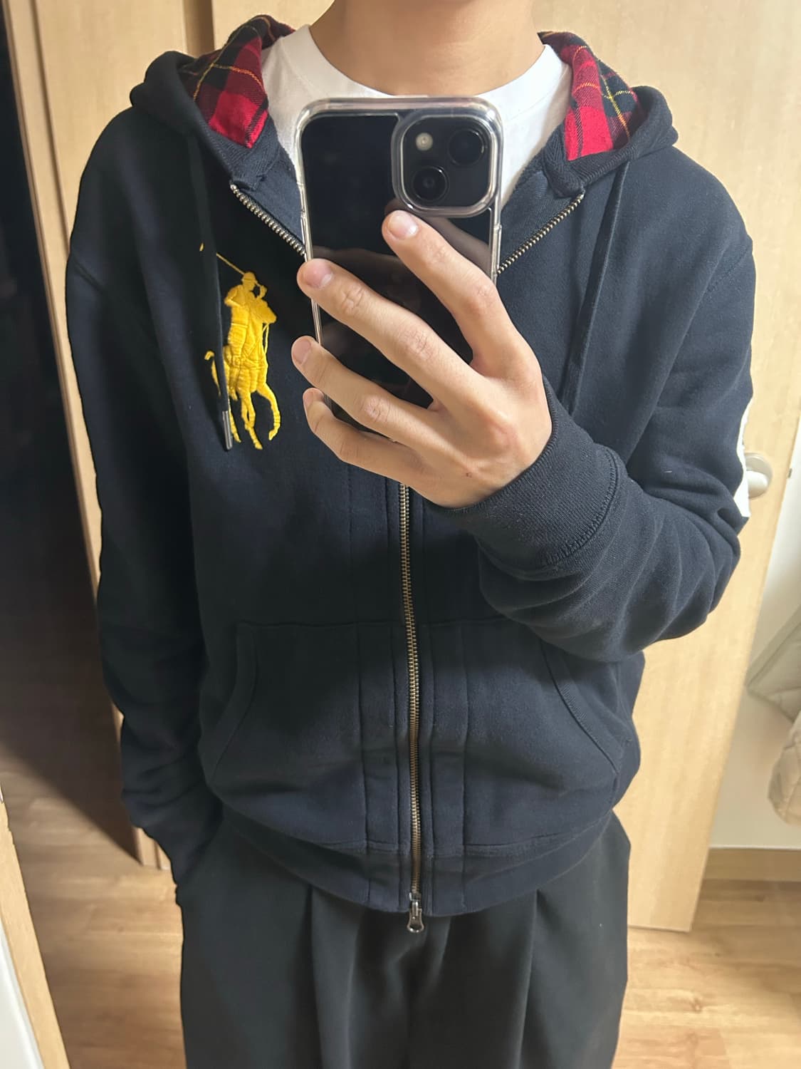 폴로 빅포니 체크 후드집업 상품이미지5