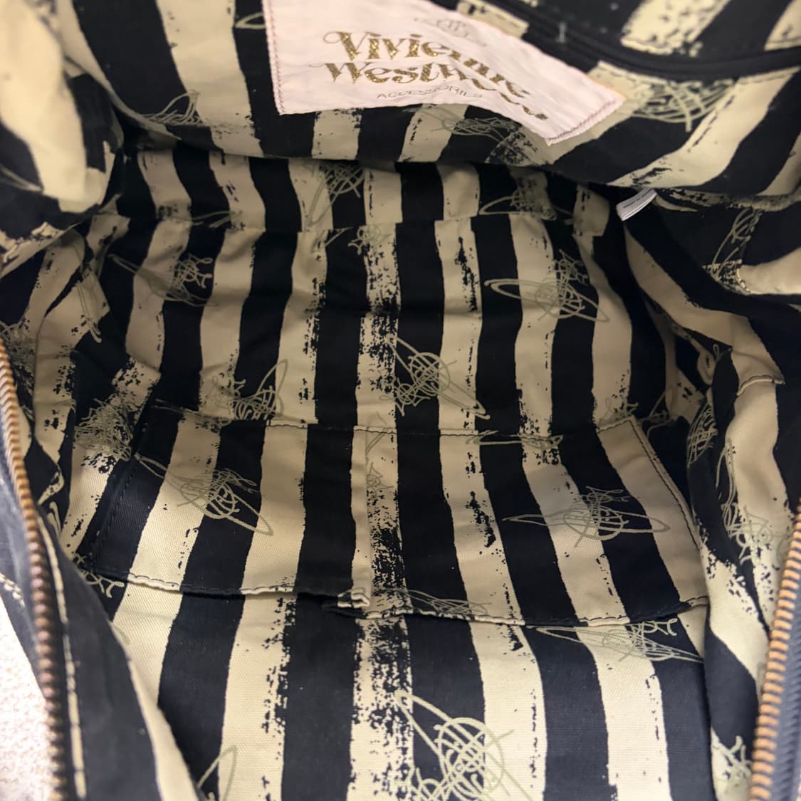 비비안웨스트우드 ORB금장 빅로고 코튼 백팩-블랙 상품이미지10