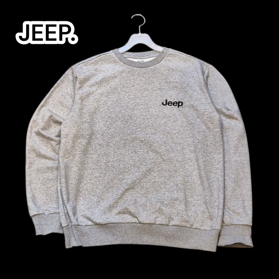 (L)JEEP. 그레이 맨투맨  상품이미지1
