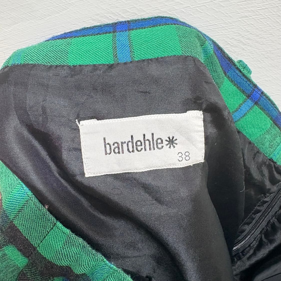 80s bardehle 체크 롱 스커트  상품이미지6