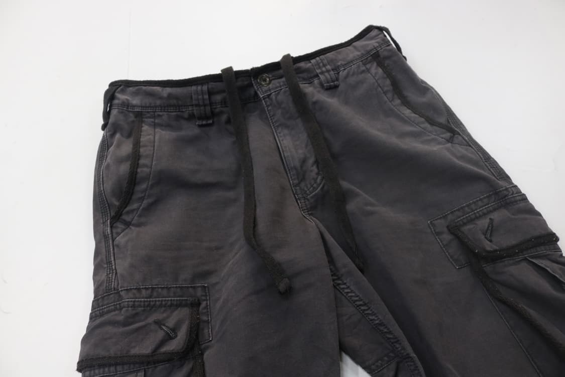 빈티지 차콜 그레이 멀티 포켓 카고 팬츠 상품이미지6