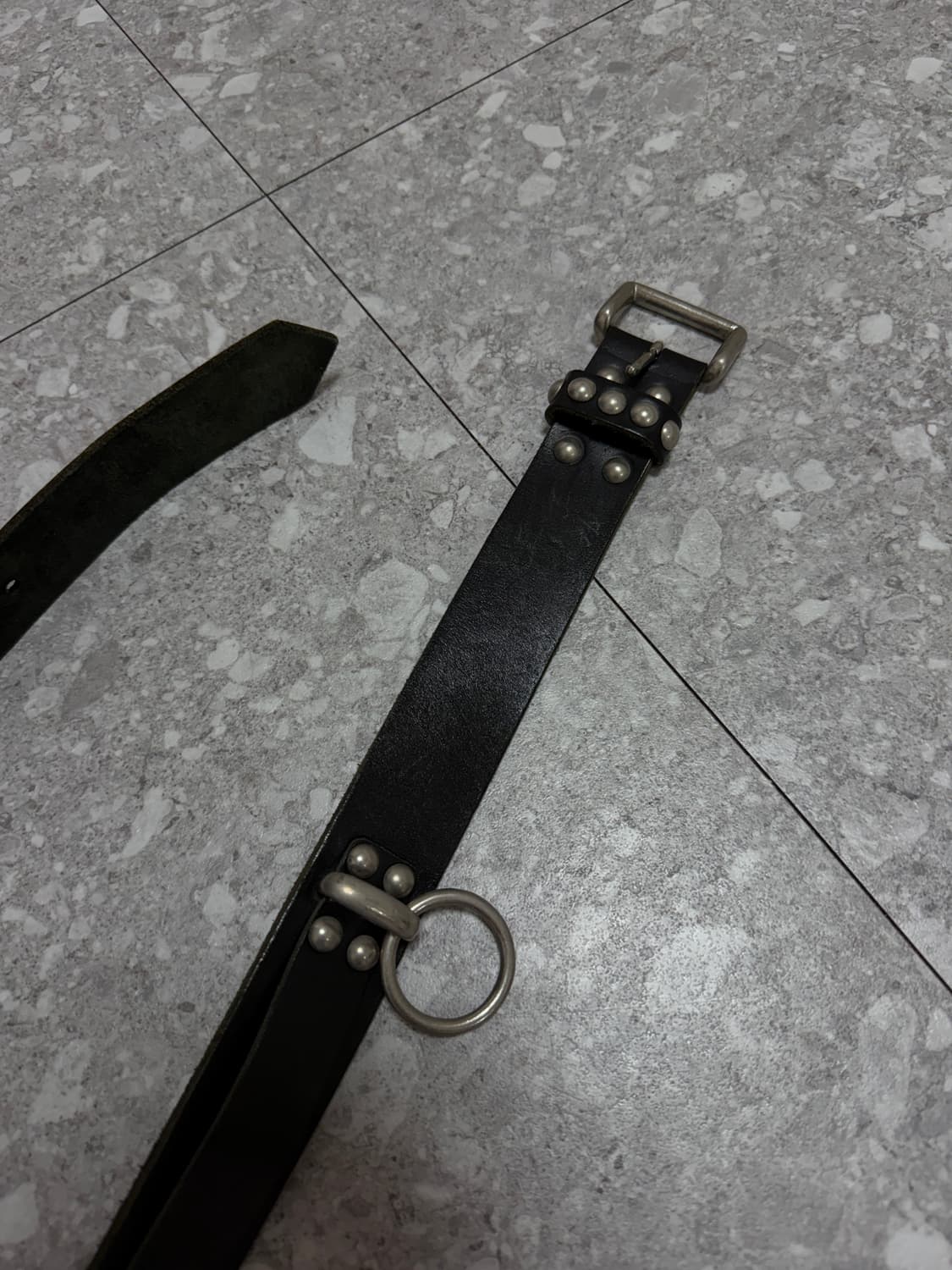 [OS] 꼼데가르송 옴므 플러스 레더 링 벨트 aw08 상품이미지2