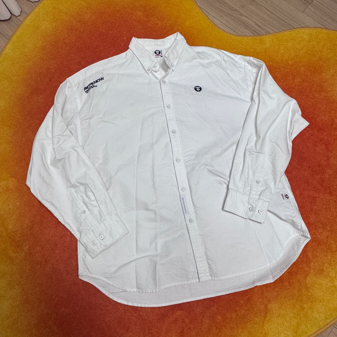 에이프 화이트 셔츠 AAPE 상품이미지1