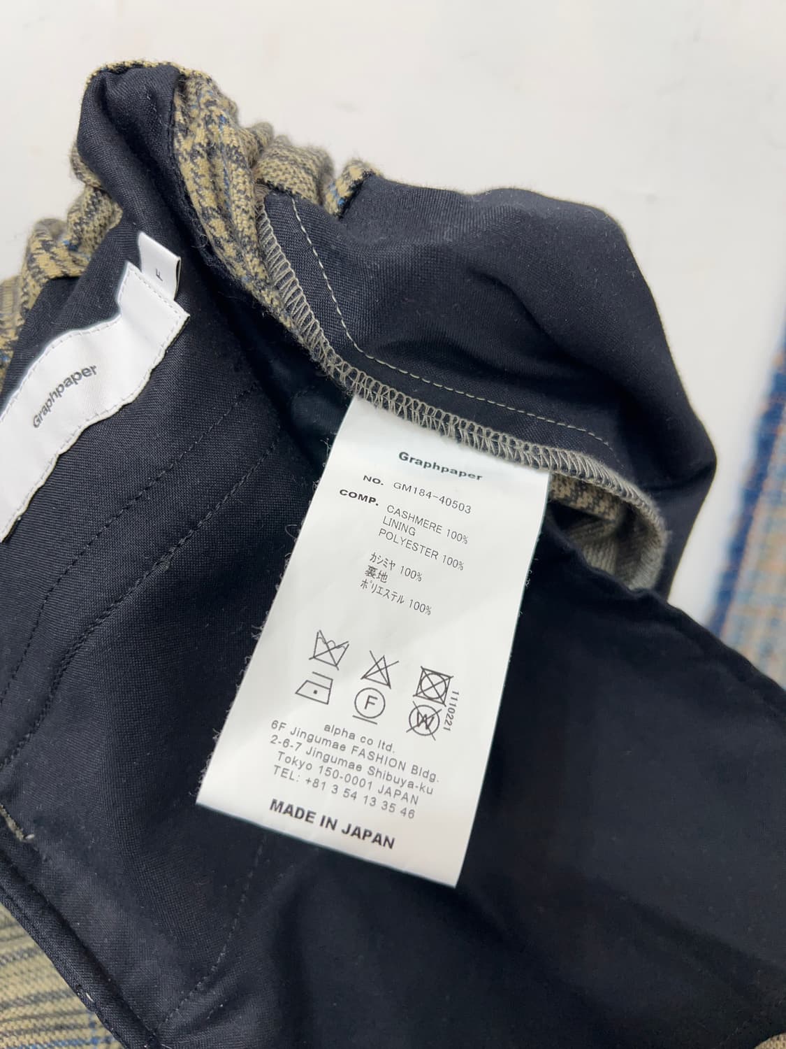 GRAPHPAPER  Glencheck Cook Pants 상품이미지10