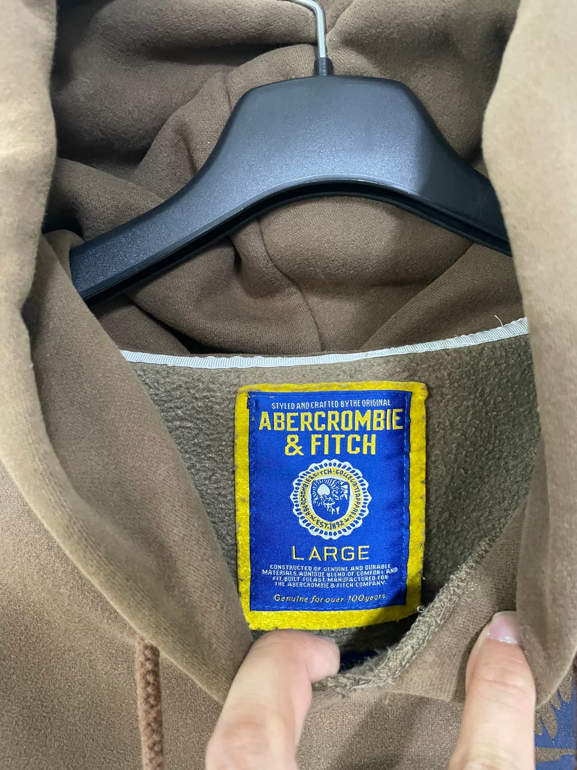 아베크롬비 브라운 후드티 상품이미지5