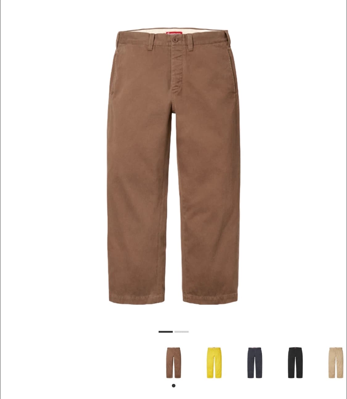 슈프림 치노팬츠 브라운 32 상품이미지1