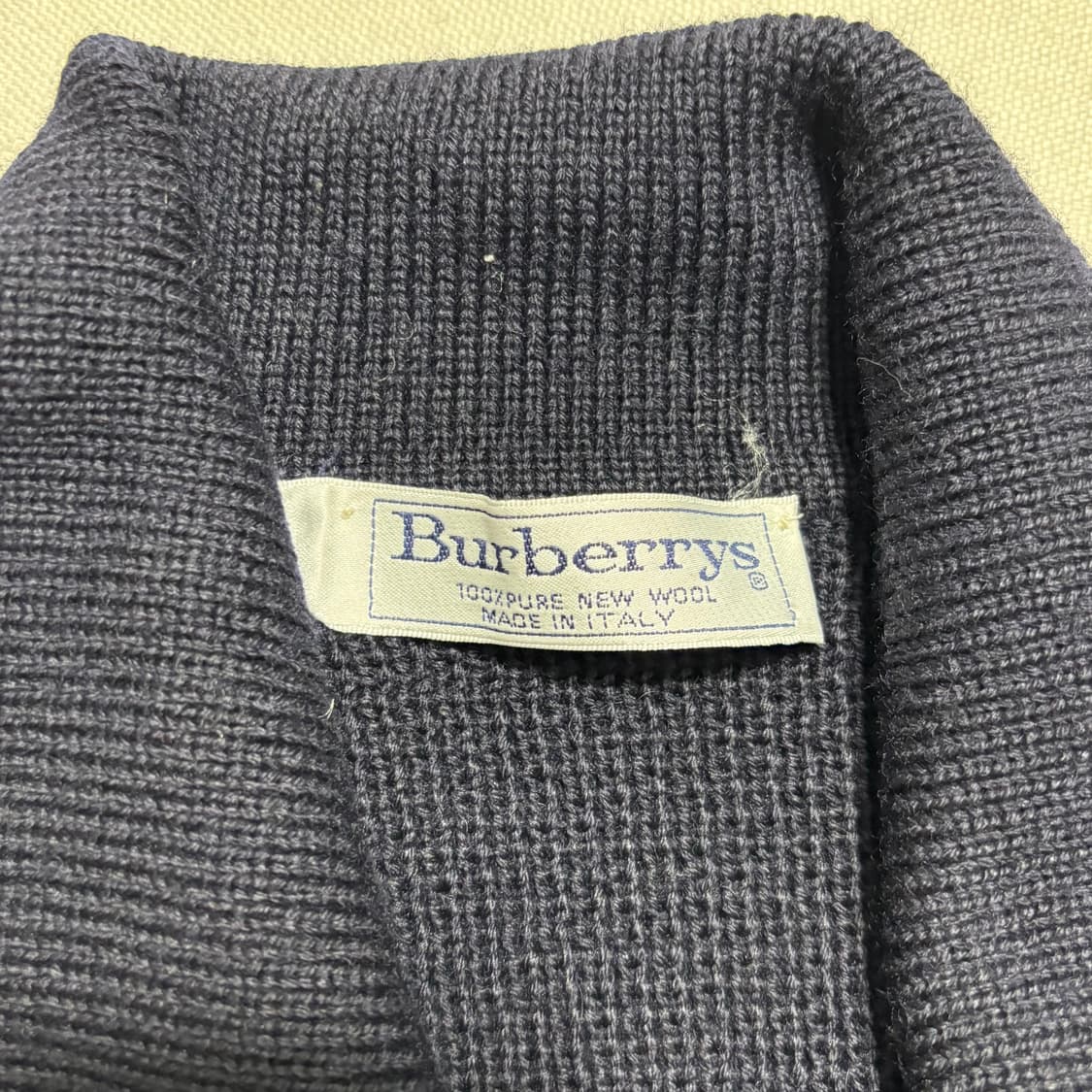 S 버버리 더블 브레스티드 네이비 니트 가디건 상품이미지4