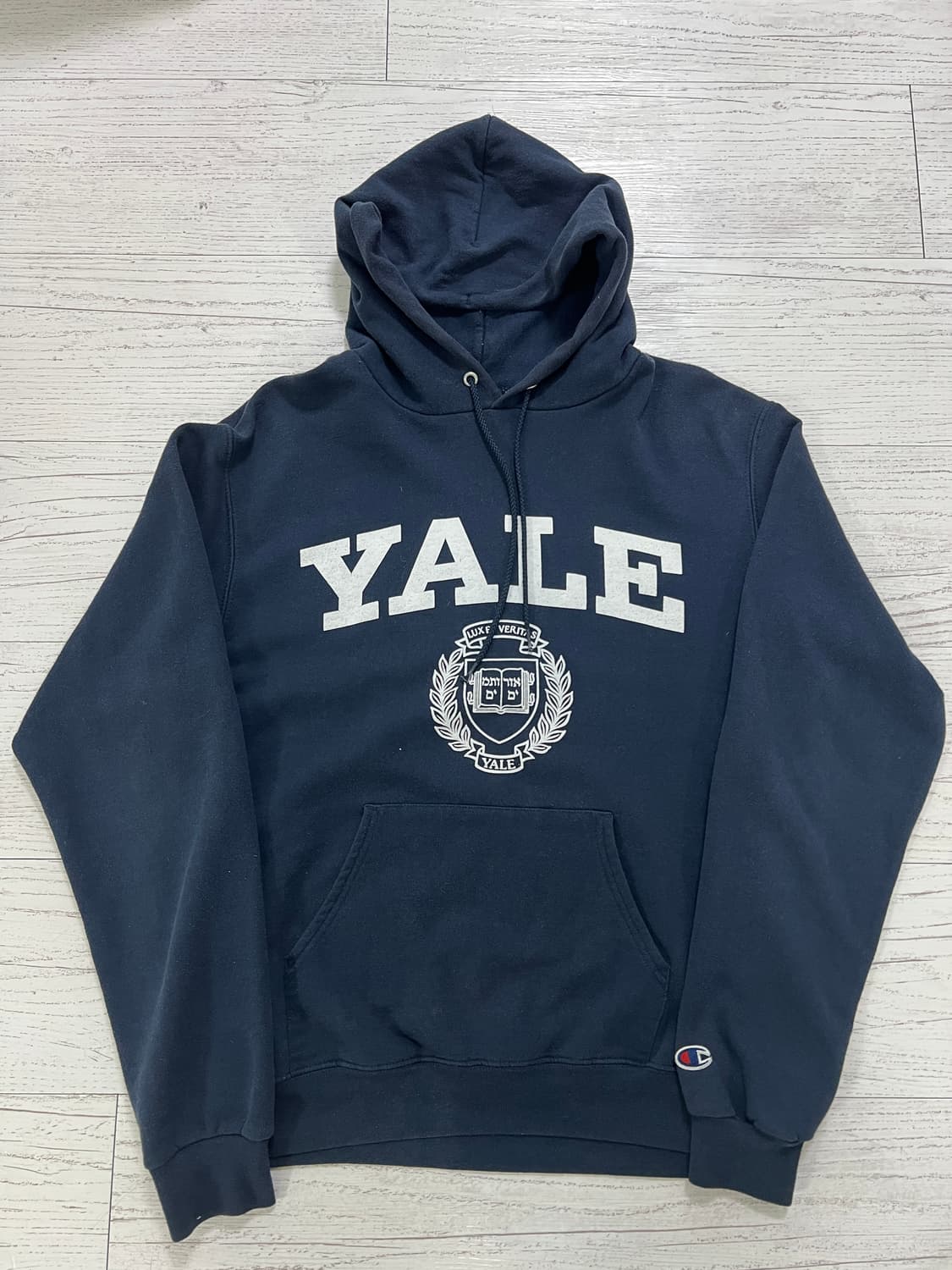 챔피온 예일대 후드티 네이비 상품이미지1