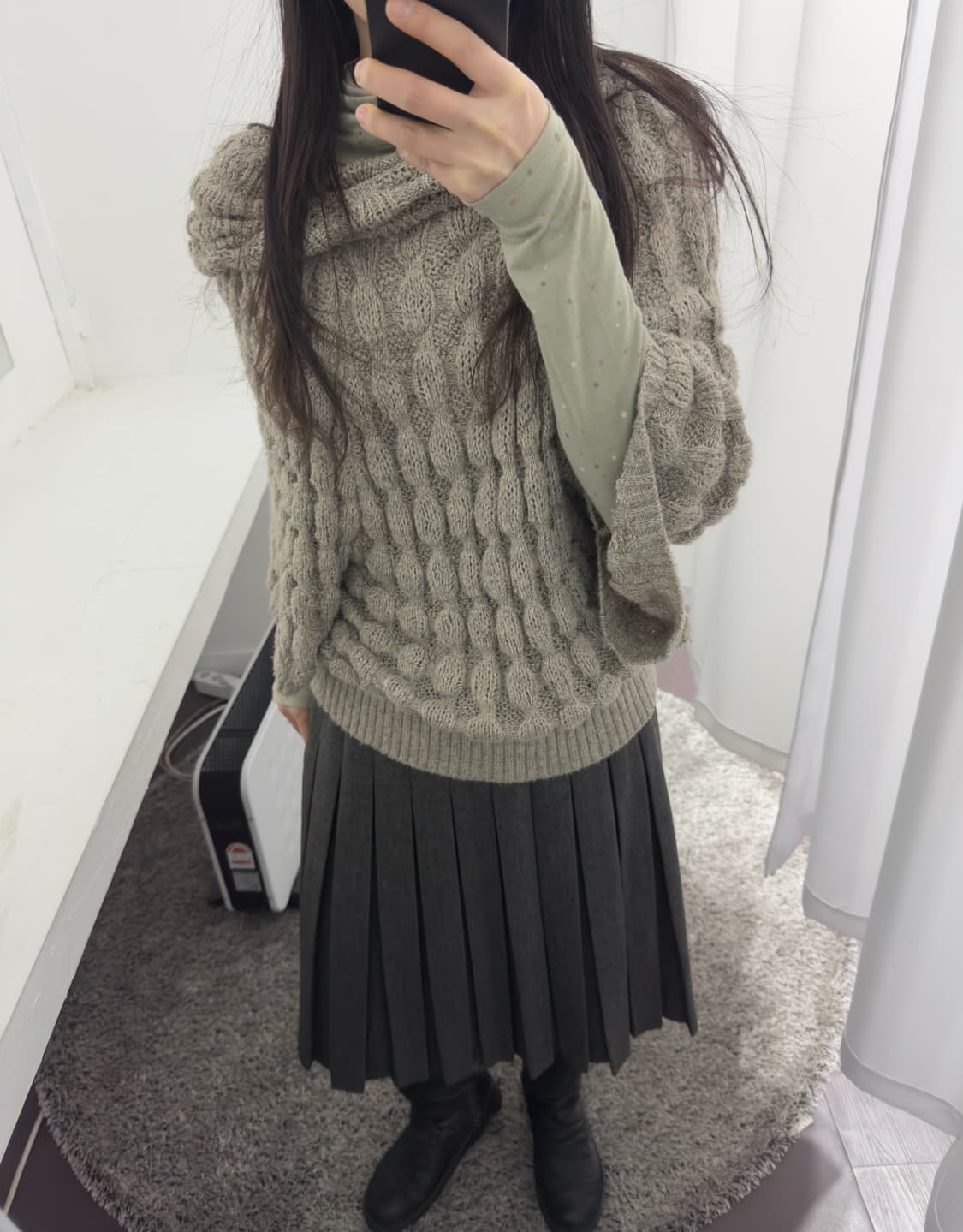 givenchy pleats wool skirt 상품이미지3