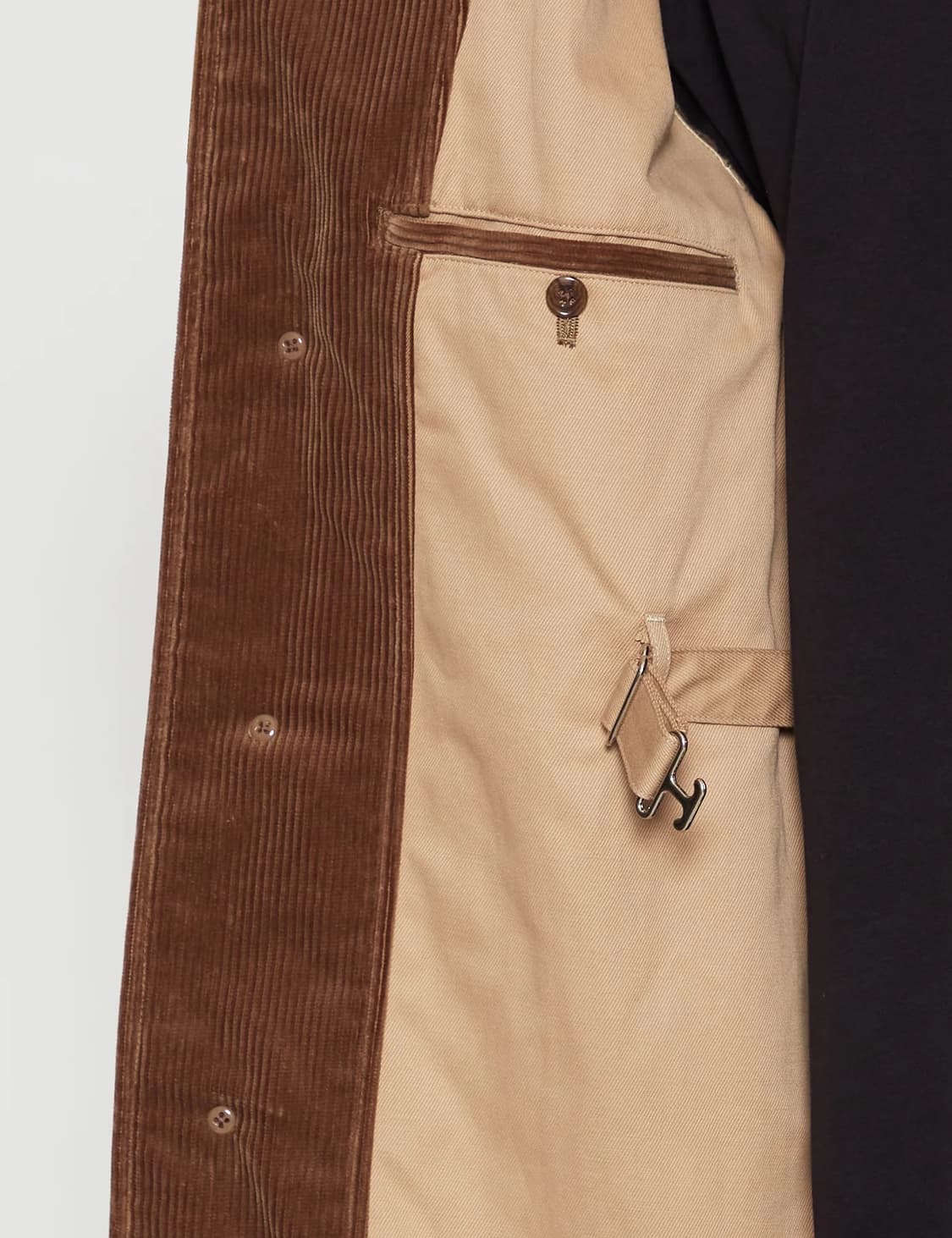2사이즈) 피그벨 KHAKI 코듀로이 코트 상품이미지4