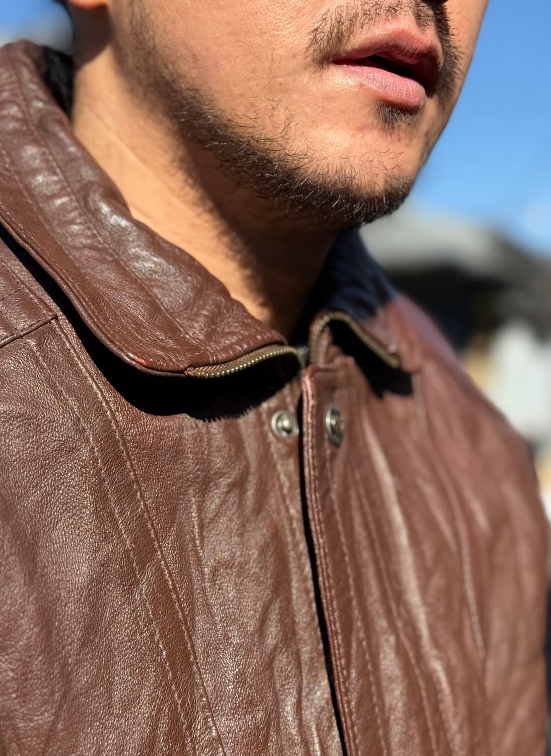 세인트 존스 베이 레더 봄버 자켓 L 상품이미지10