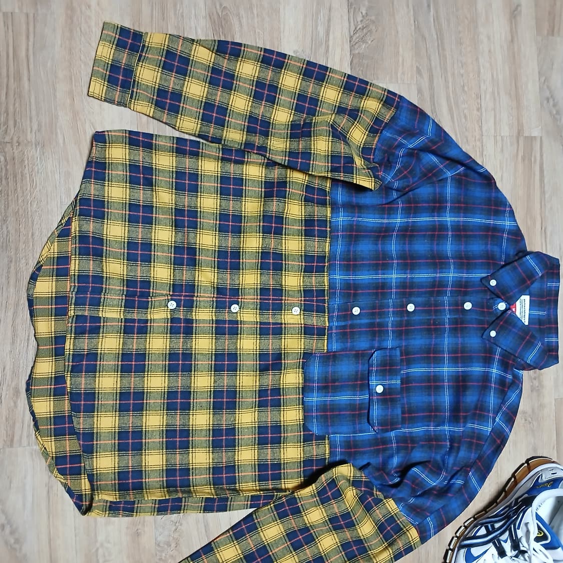 택붙은 미사용 엑스트라오디너리 셔츠 체크 남방 상품이미지6