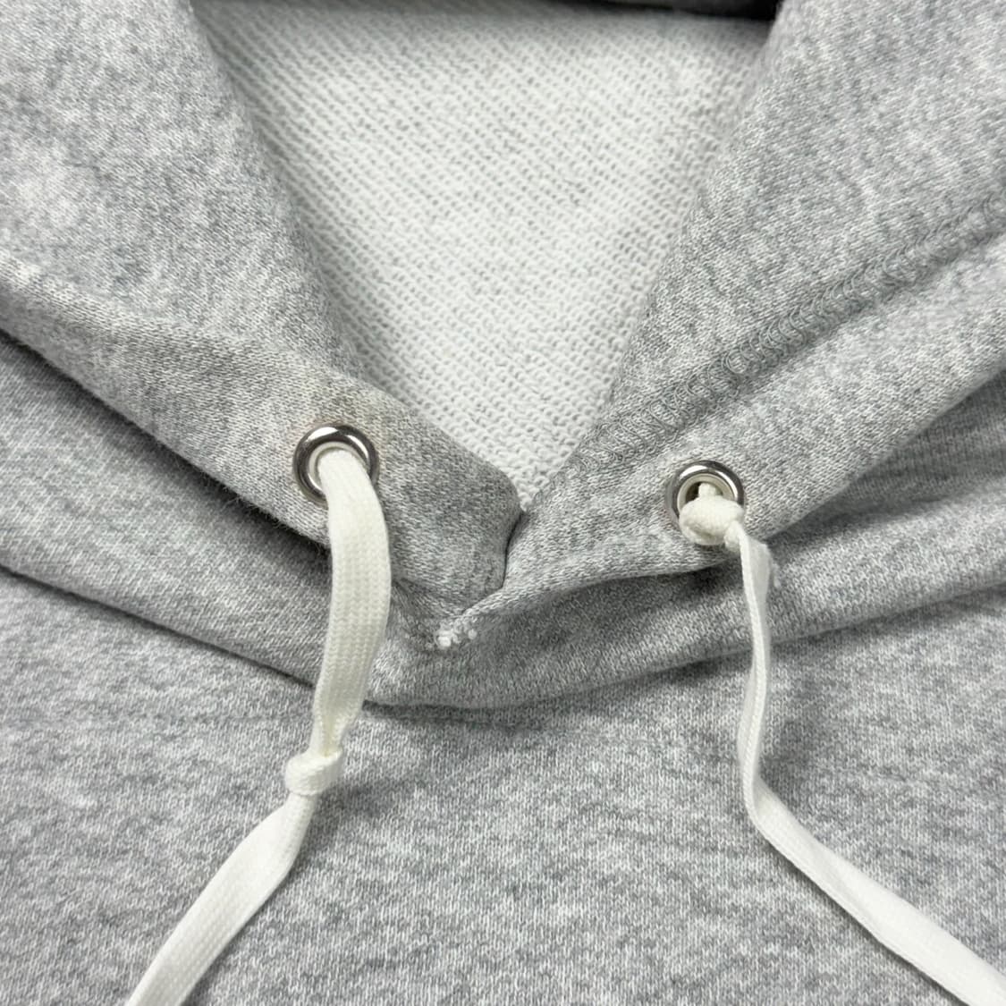 (L) 꼼데가르송 플레이 레드 와펜 후드티 그레이 상품이미지3