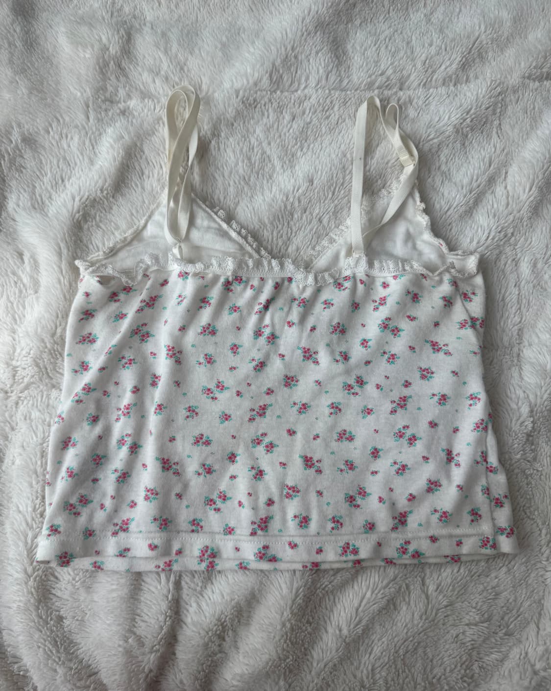 헤더먼트 플라워 레이스 나시 상품이미지5