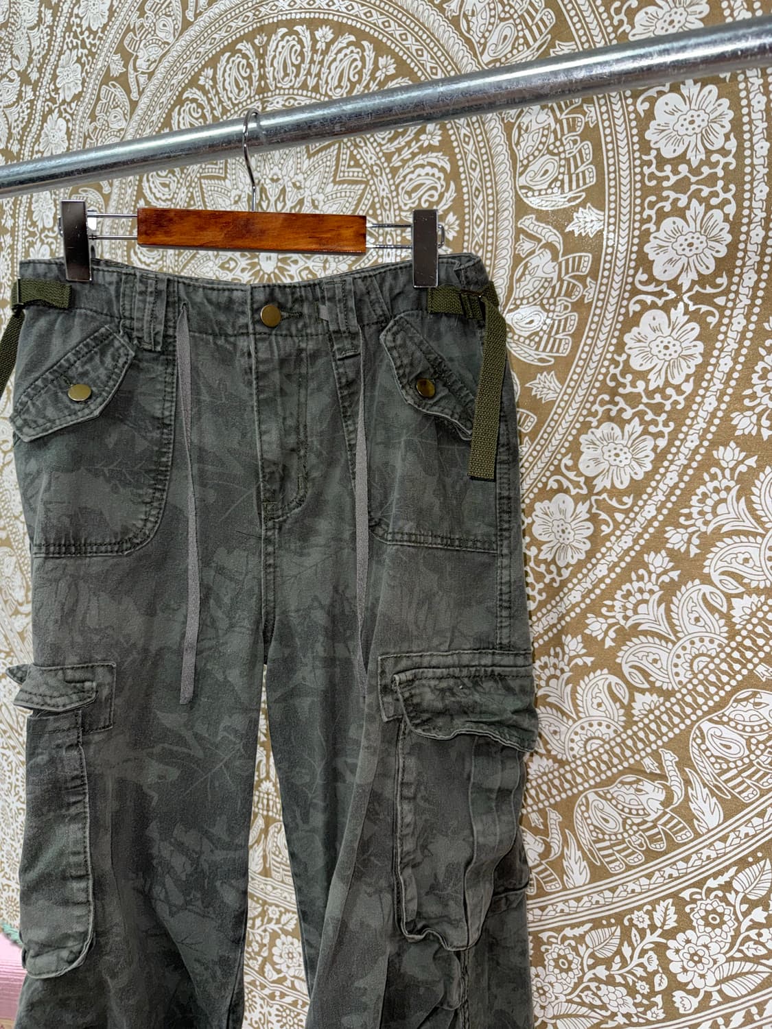 빈티지 밀리터리 패턴 카고팬츠  상품이미지4