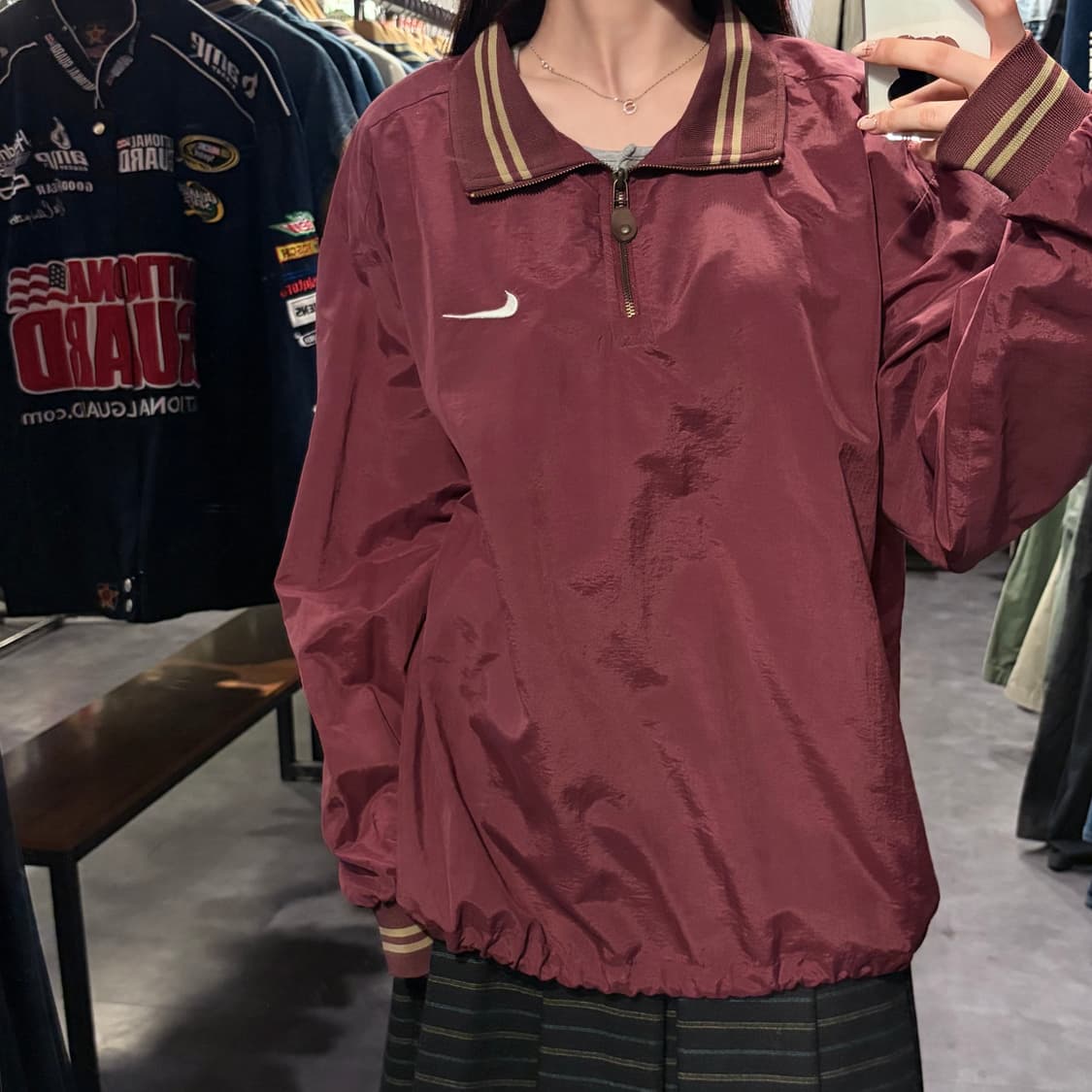 [IM] Nike 나이키 아노락 버건디 웜업 상품이미지3