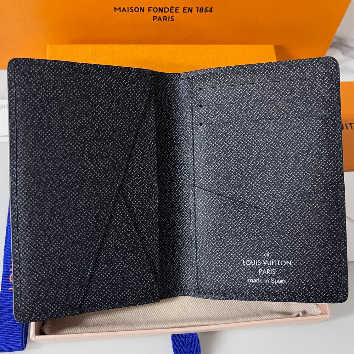 [S급/한정판] 루이비통 카드지갑 포켓 오거나이저 블루 M81789 상품이미지4