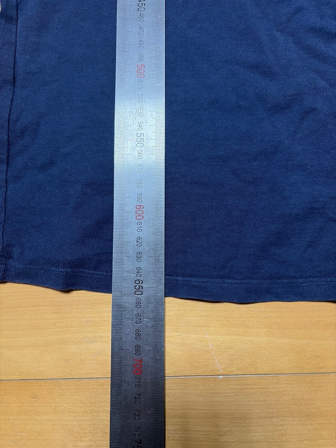 메종 마르지엘라 V넥 티셔츠 네이비 상품이미지7