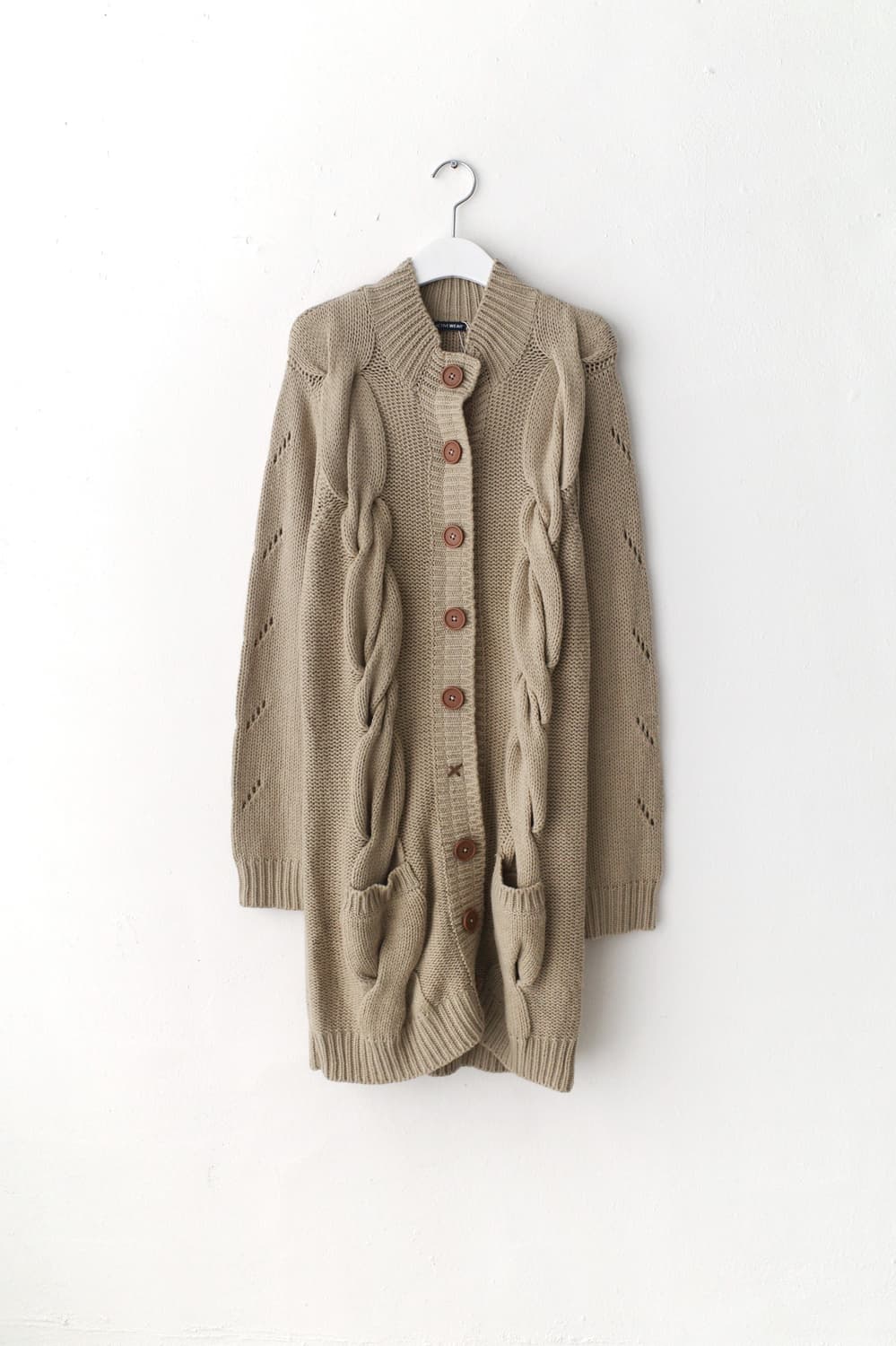 cable knit long cardigun 상품이미지1