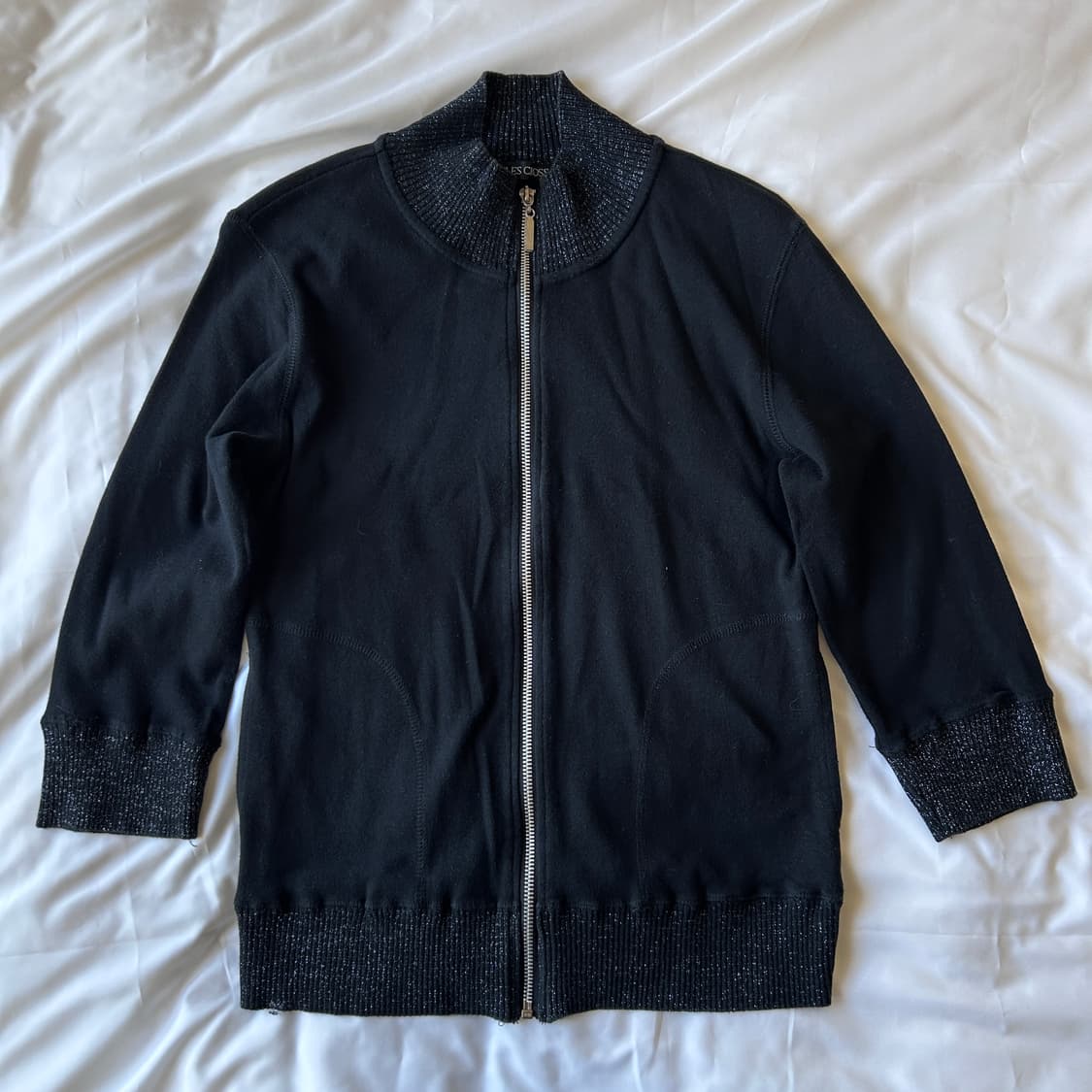 빈티지 7부 집업 가디건 상품이미지5