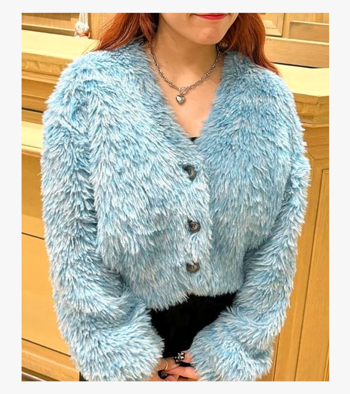RAY BEAMS - 23FW MIX FEATHER CARDIGAN 상품이미지3