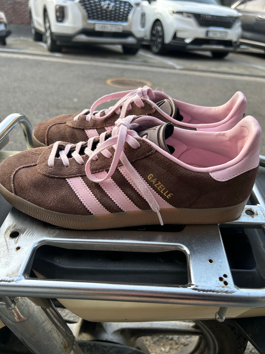 아디다스 가젤 브라운/핑크 265 상품이미지3