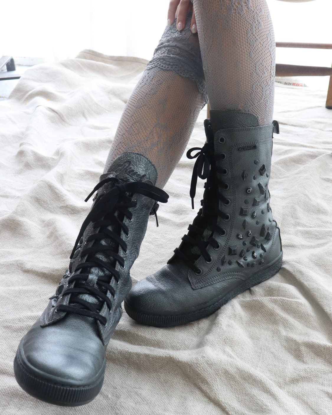 [Diesel] Stud Lace-Up Boots 상품이미지4