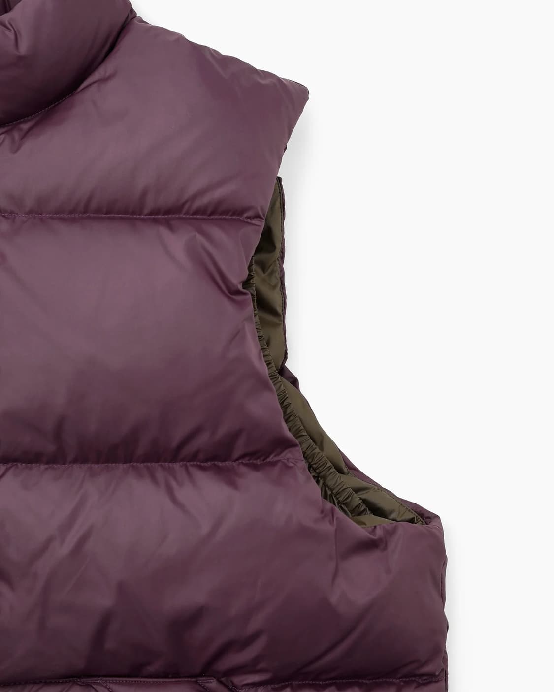 카키스 스노우필드 다운베스트 패딩조끼 버건디 퍼플 L 상품이미지4