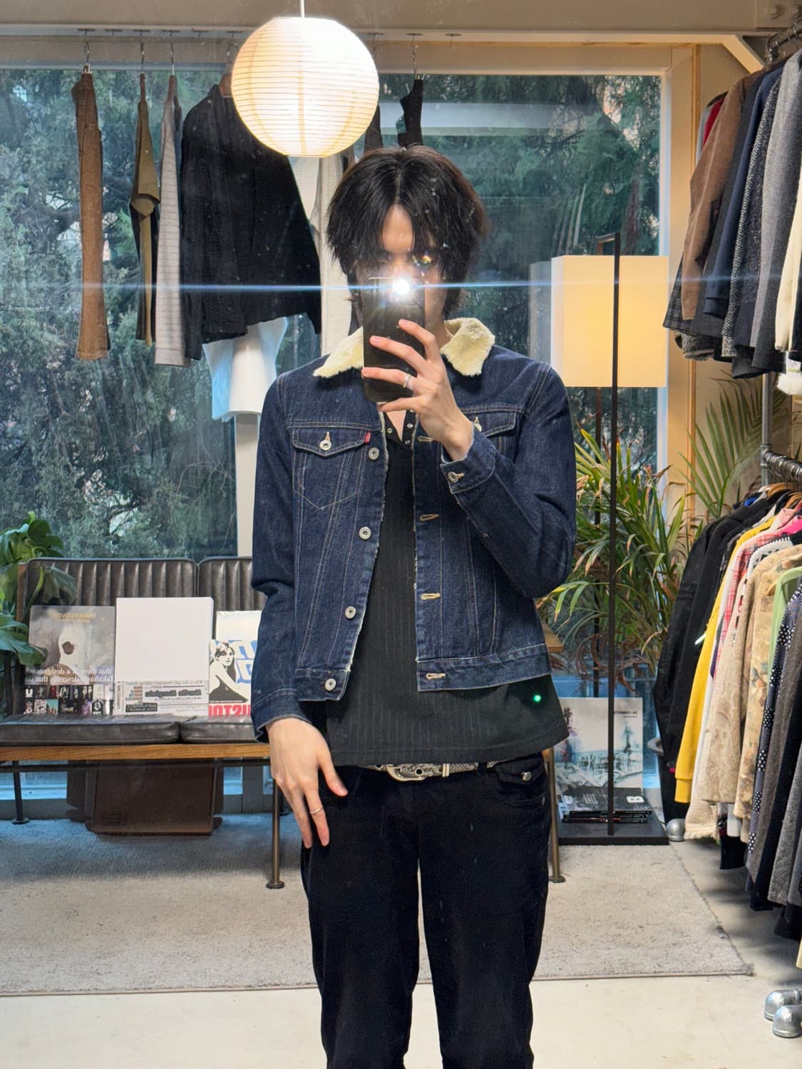 니콜 클럽 데님 쉐르파 자켓 상품이미지3