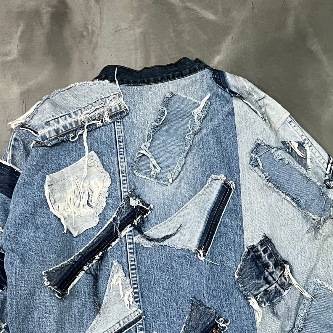  커스텀 데님 트러커 자켓 y15831 상품이미지4