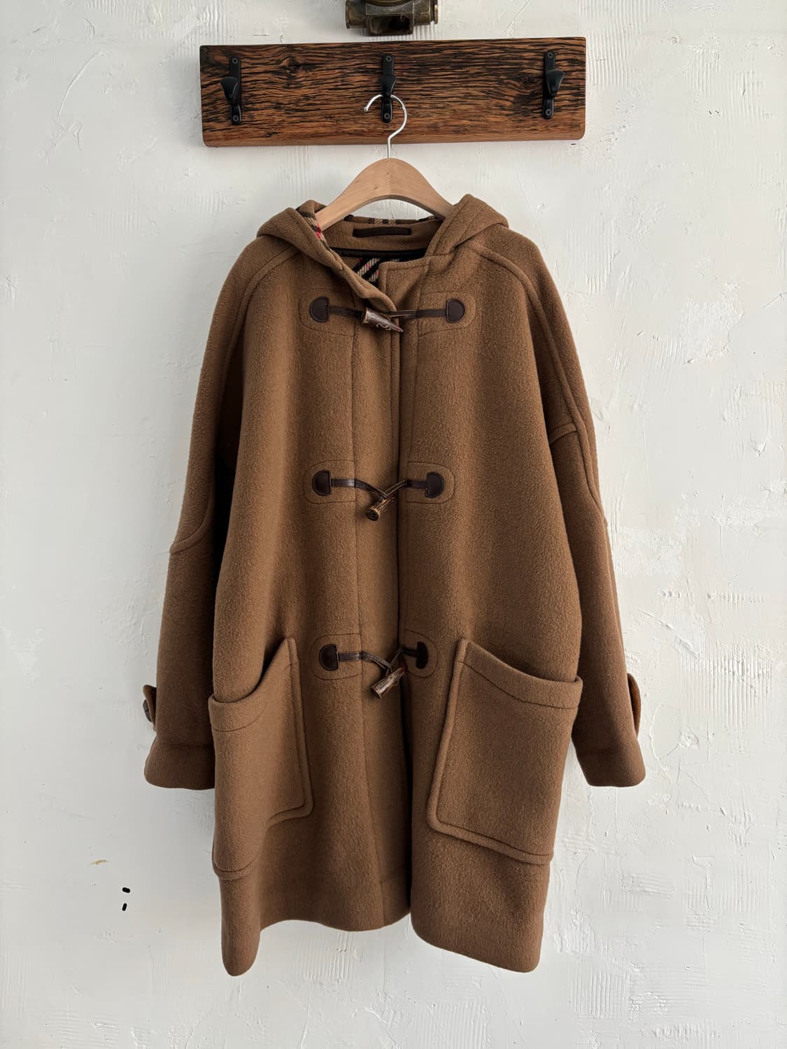 Burberry 버버리 브라운 후드 더플코트 상품이미지2