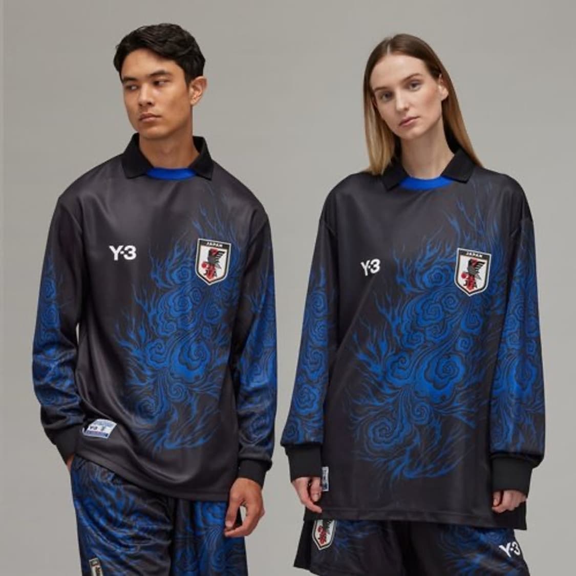 [XXL][105] Y-3 요지야마모토 JFA 풋볼 저지 블루 상품이미지9