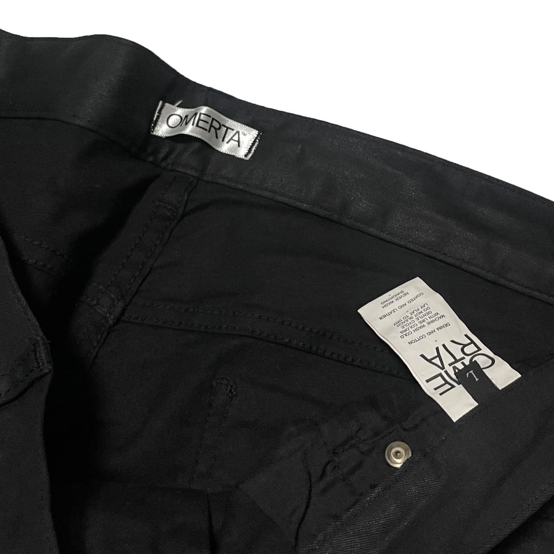 OMERTA 오메르타 블랙 코팅진 상품이미지5