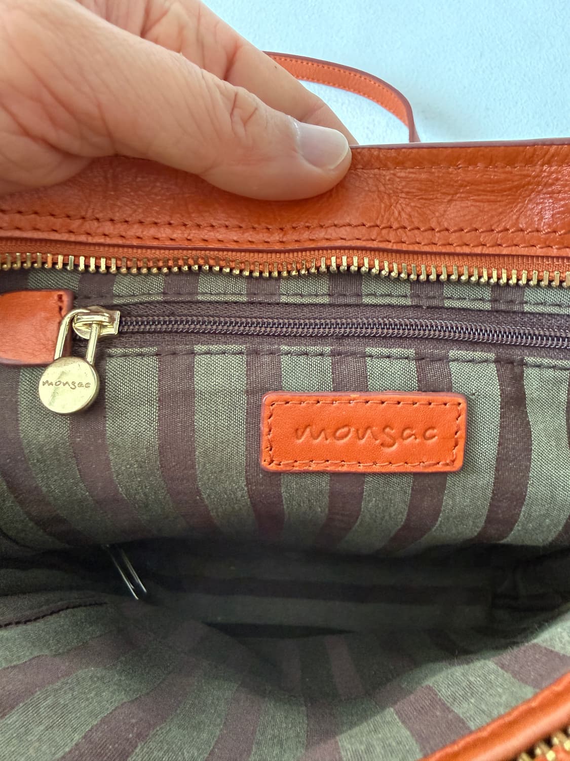 몽삭(MONSAC) 레더 크로스백 상품이미지8