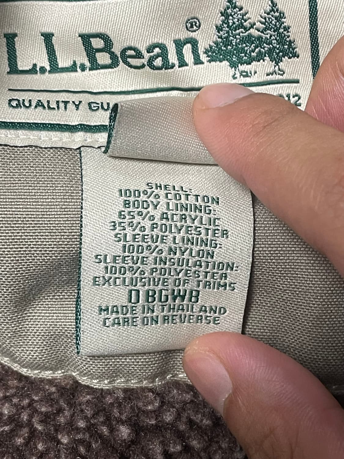 LL Bean 9OS 빈티지 Hunting Jacket 쉐르파 워크자켓 상품이미지10