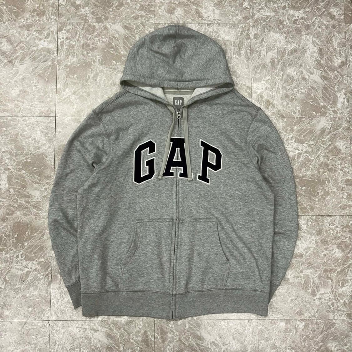 Gap 갭 그레이 폭닥 스웻 후드집업 희귀져지(XL) 상품이미지3