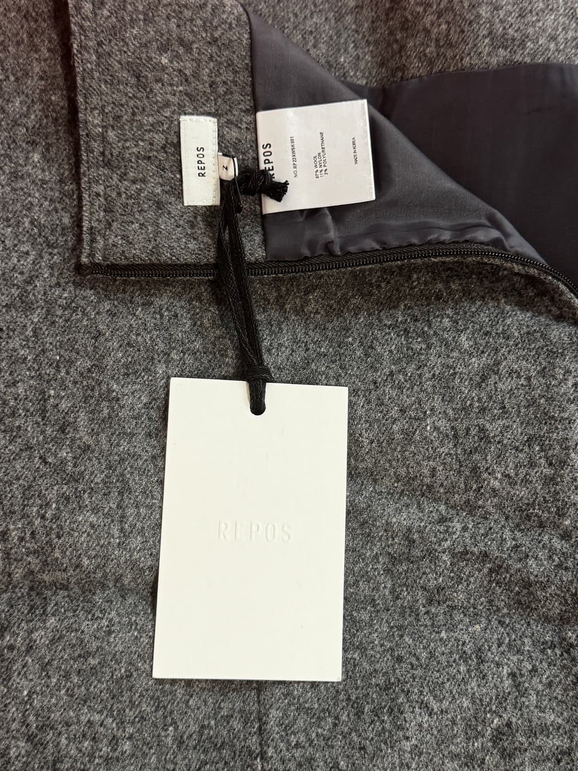 Repos grey skirt 치마 리포스 상품이미지5