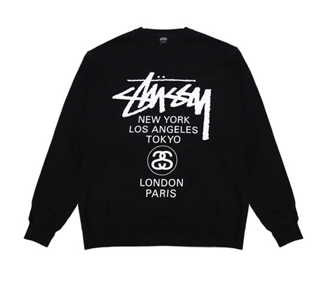 (정품 무료배송)스투시 월드투어 맨투맨 상품이미지1