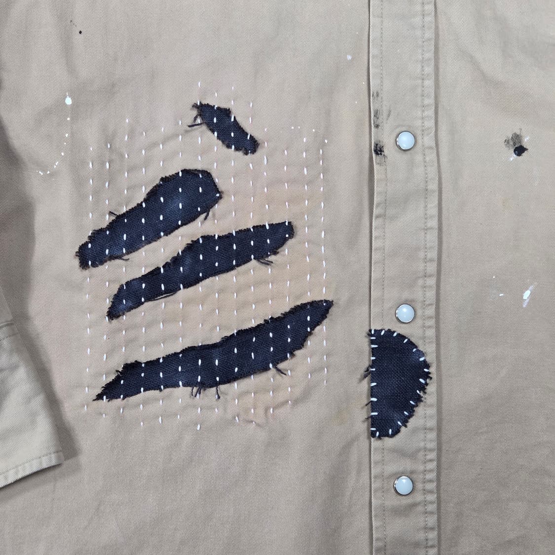 S.O/패치워크, 자수 커스텀 셔츠 상품이미지9