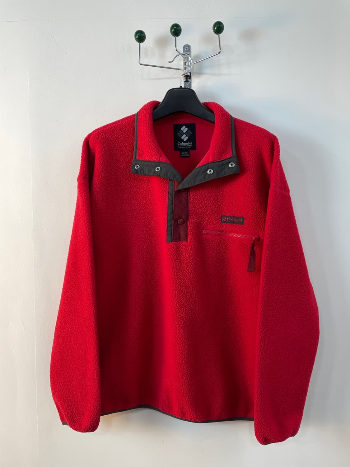 콜럼비아 레드 풀오버 플리스  상품이미지1