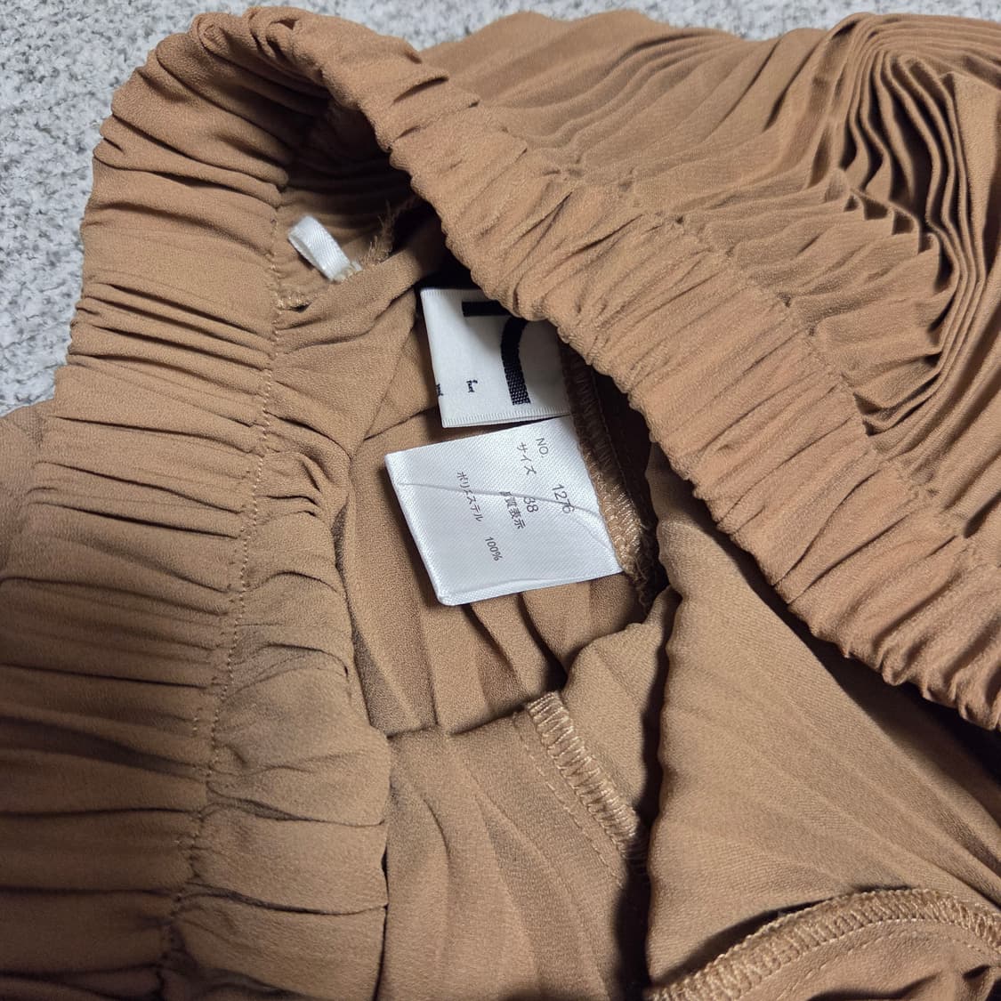 Soeur7 재팬 와이드 플리츠 팬츠 23-26 상품이미지5