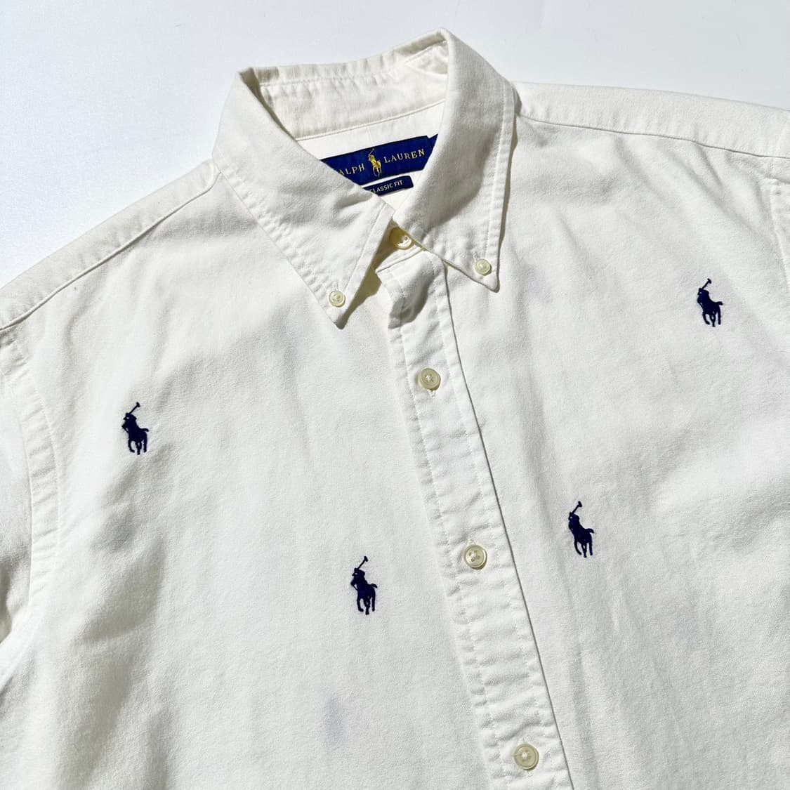 폴로 랄프로렌 멀티 포니 엠브레이디드 셔츠 화이트 상품이미지3