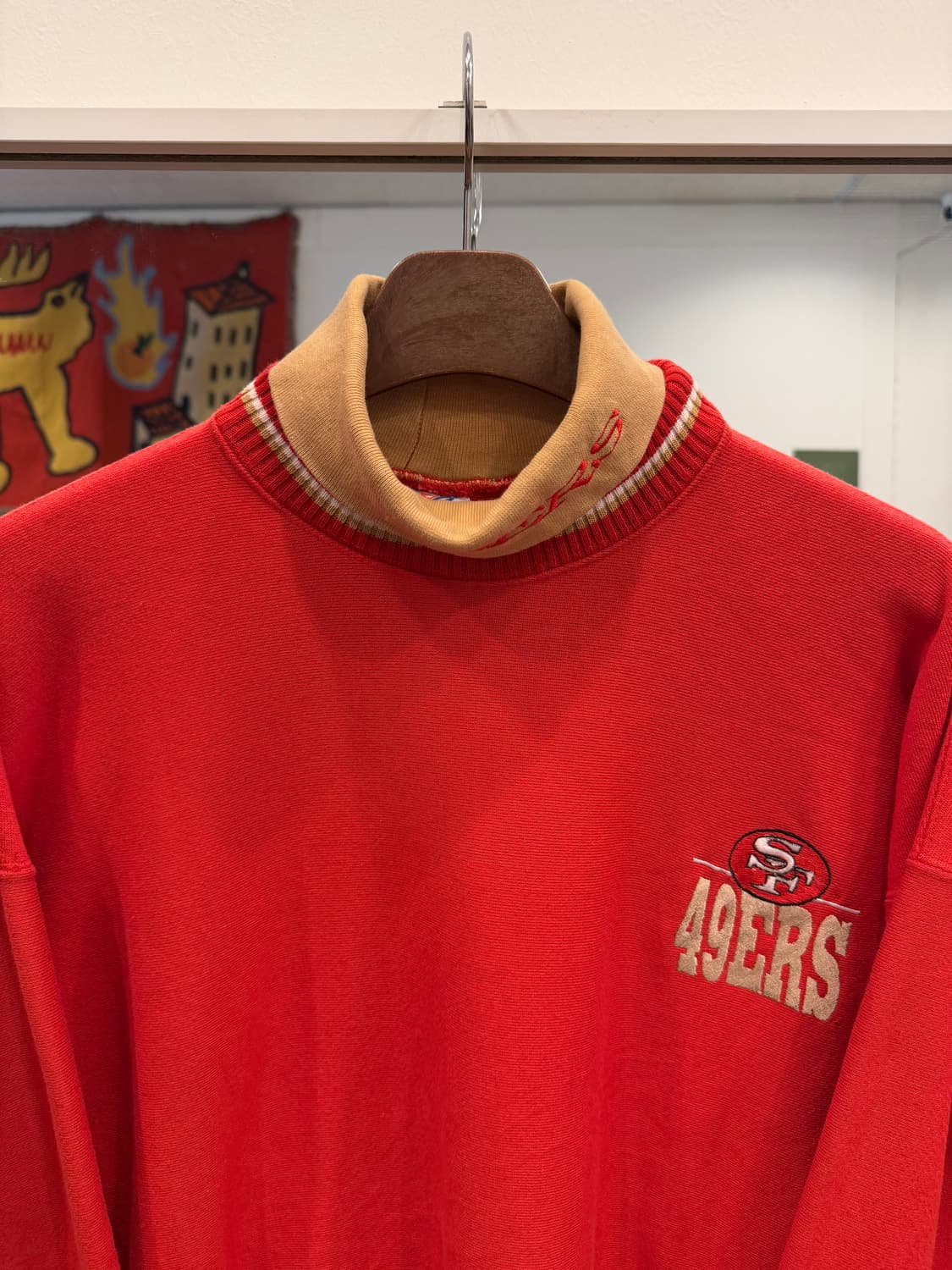 90s The game NFL 샌프란시스코 49ERS 터틀넥 스웻셔츠 상품이미지3
