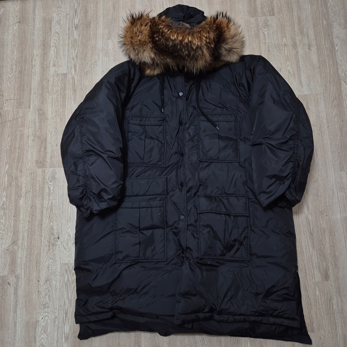 X2 서울 컬렉션 남궁은빈 오버사이즈 퍼후드 야상 패딩 점퍼 FREE 상품이미지1