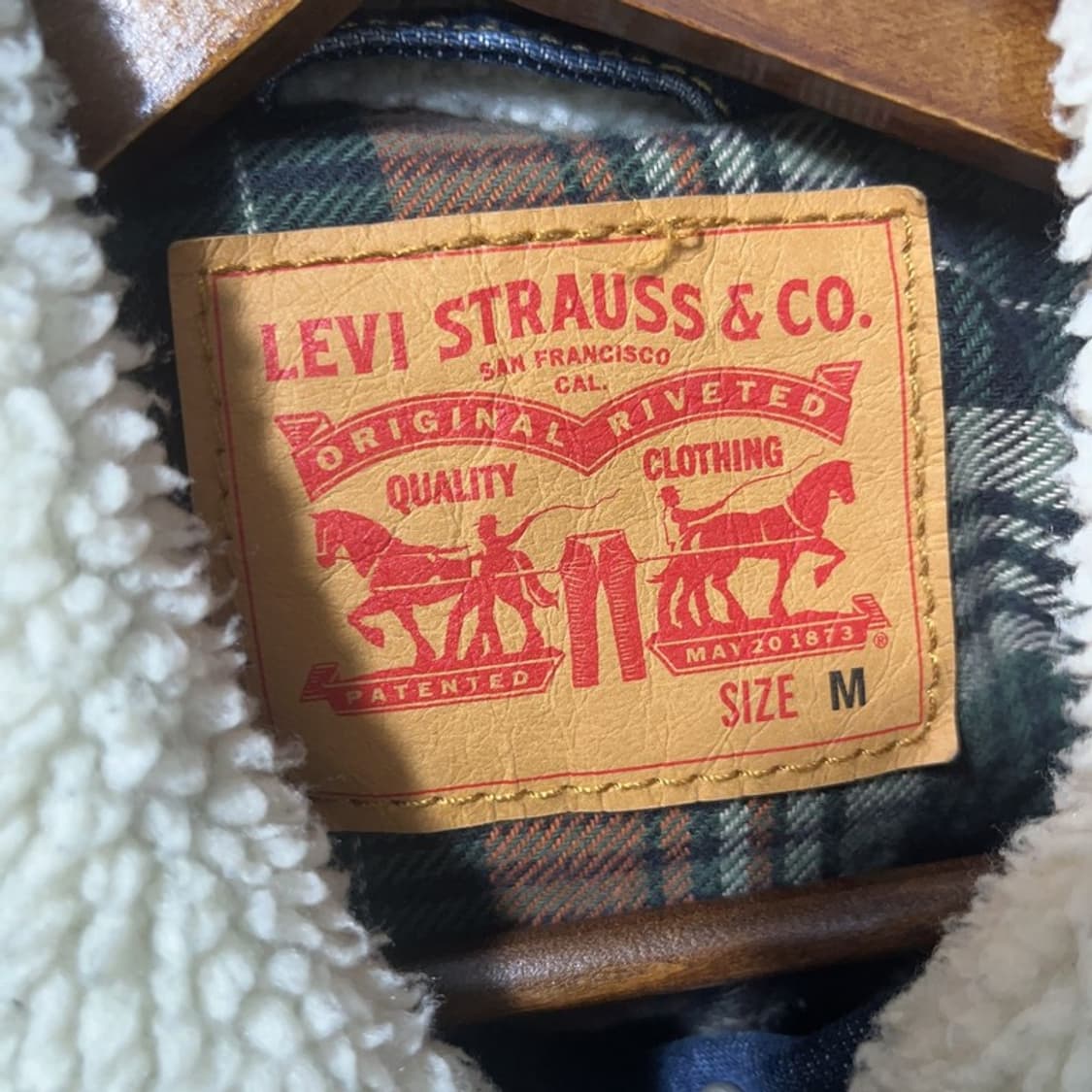 리바이스 올드스쿨 쉐르파 트러커 데님 자켓 M C06758 상품이미지5