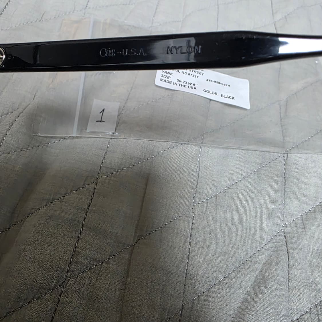 [50-23] 빈티지 크리스 옵티컬 얀크 YANK 블랙 안경테 1 상품이미지6