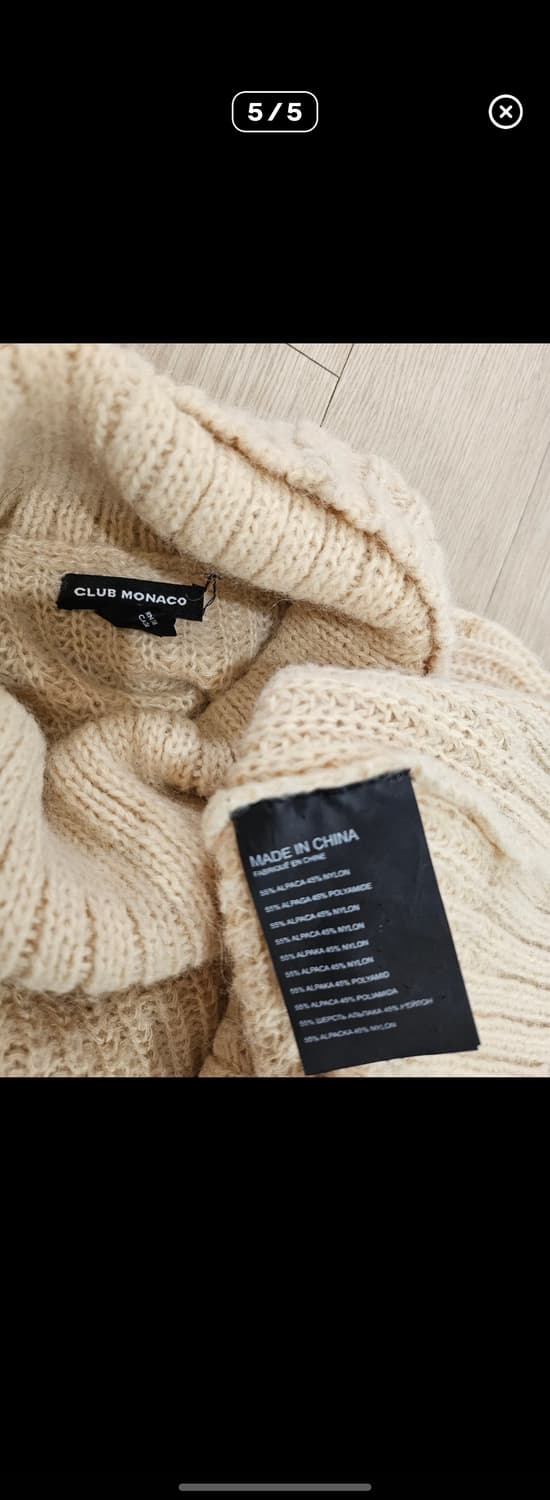 클럽모나코 니트 상품이미지5