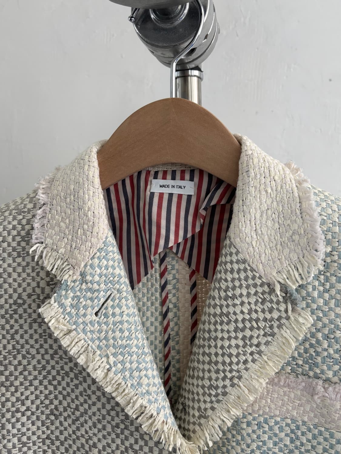 THOM BROWNE 톰브라운 컬러풀 프린지 트위드 블레이저 자켓 상품이미지5